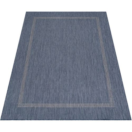 Tapis Plat Intérieur Et Extérieur Contemporain Mirena Bleu 280x370