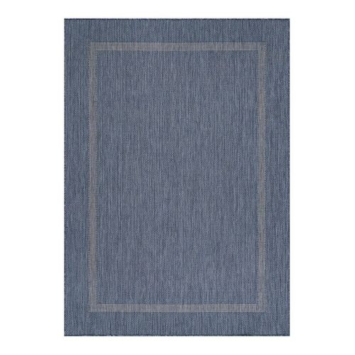 Tapis Plat Intérieur Et Extérieur Contemporain Mirena Bleu 280x370