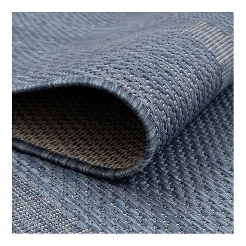 Tapis Plat Intérieur Et Extérieur Contemporain Mirena Bleu 280x370
