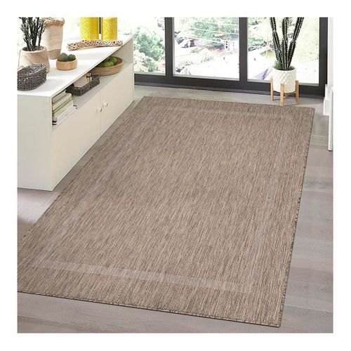 Tapis Plat Intérieur Et Extérieur Contemporain Mirena Marron 280x370