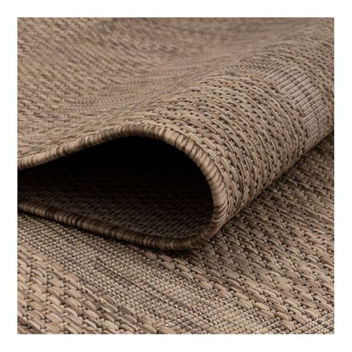 Tapis Plat Intérieur Et Extérieur Contemporain Mirena Marron 280x370