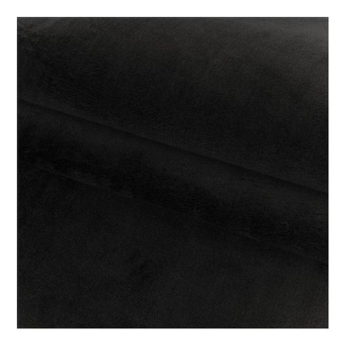 Tapis En Microfibre Doux Uni Antidérapant Lars Noir 240x340