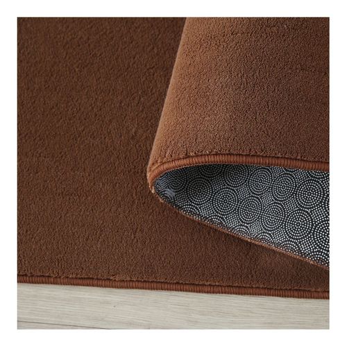Tapis En Microfibre Doux Uni Antidérapant Lars Marron 240x340