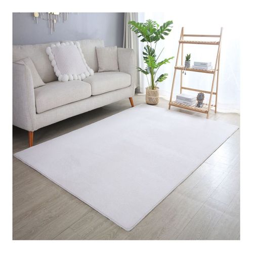Tapis En Microfibre Doux Uni Antidérapant Lars Crème 240x340