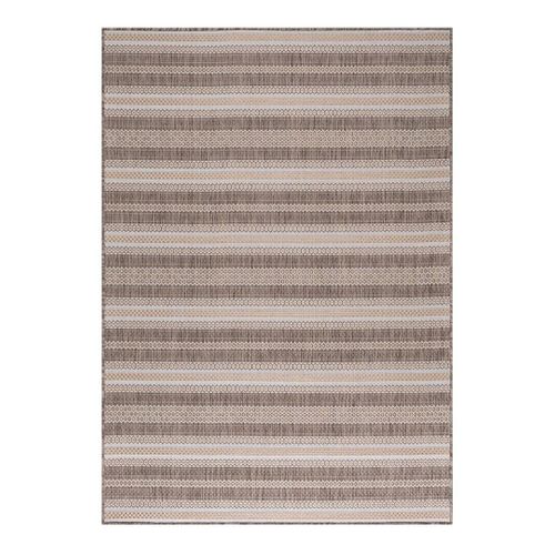 Tapis Plat Intérieur Et Extérieur Rayé Design Oyo Beige 240x340