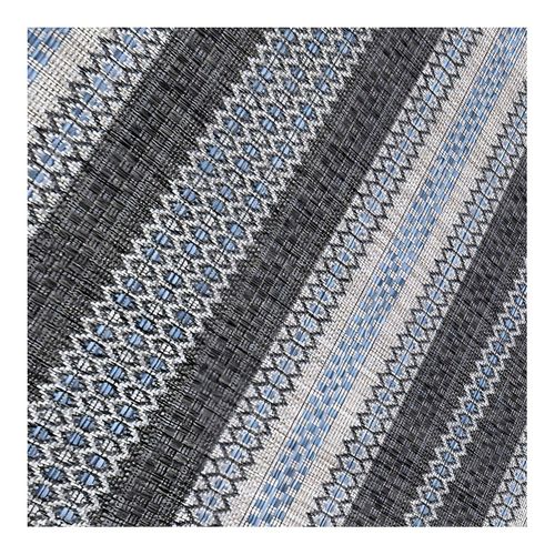 Tapis Plat Intérieur Et Extérieur Rayé Design Oyo Noir 280x370