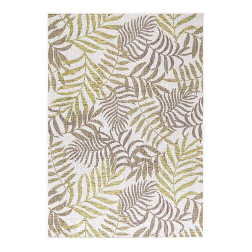 Tapis Plat Floral Intérieur Et Extérieur Beige Greta Beige 200x290