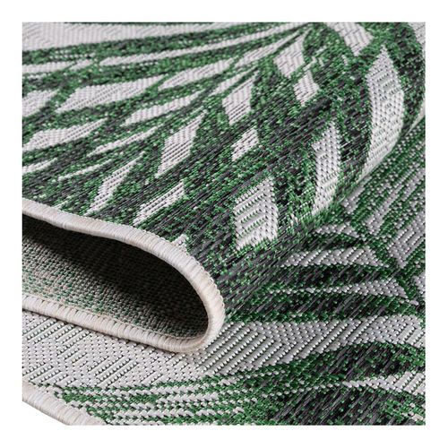 Tapis Vert Plat Floral Intérieur Et Extérieur Assya Vert 240x340