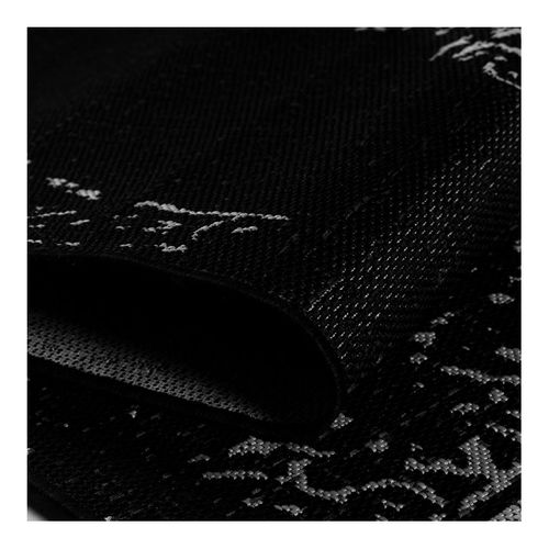 Tapis Vintage Noir Plat Intérieur Et Extérieur Marocco Noir 140x200