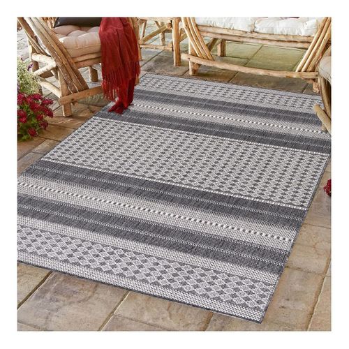 Tapis Moderne Plat Intérieur Et Extérieur Beige Indiana Beige 240x340