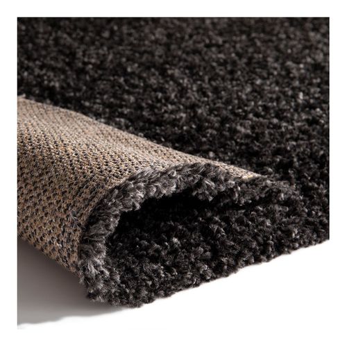 Tapis Shaggy Rectangle Uni Essenza Noir 120x170