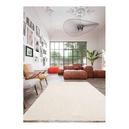 Tapis Shaggy Rectangle Uni Essenza Crème 120x170