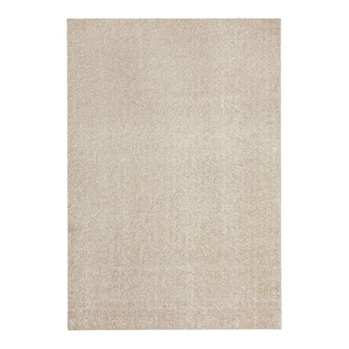 Tapis Rectangle à Courtes Mèches Uni Lavable En Machine Loft Beige 140x200