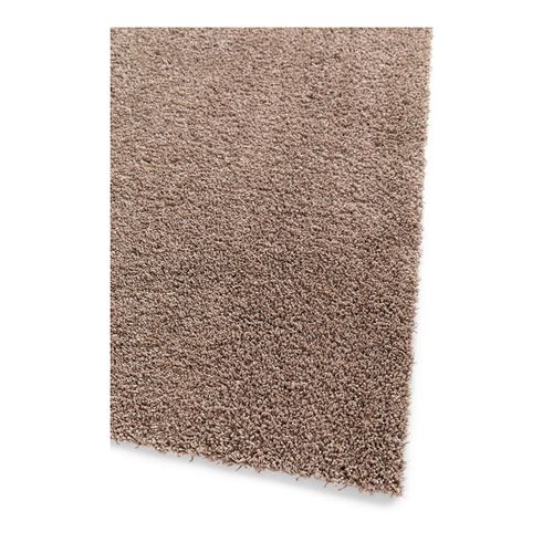 Tapis Rectangle à Courtes Mèches Uni Lavable En Machine Loft Chocolat 140x200