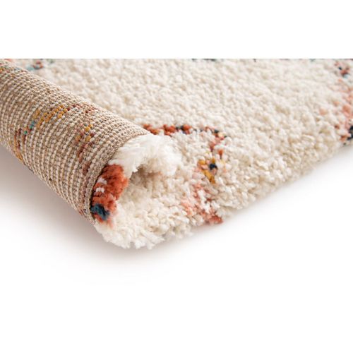 Tapis Berbère Ethnique Shaggy Crème Medina Crème 120x170