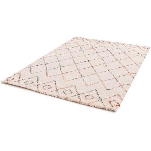 Tapis Berbère Ethnique Shaggy Crème Medina Crème 120x170