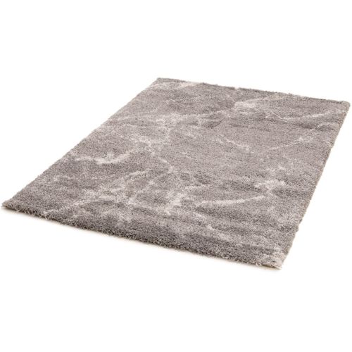Tapis Shaggy Effet Marbre Design Lana Gris 120x170