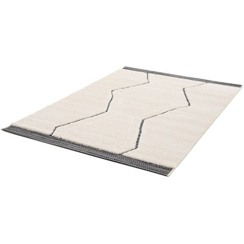 Tapis Noir Berbère Ethnique Rectangle Adid Noir 120x170