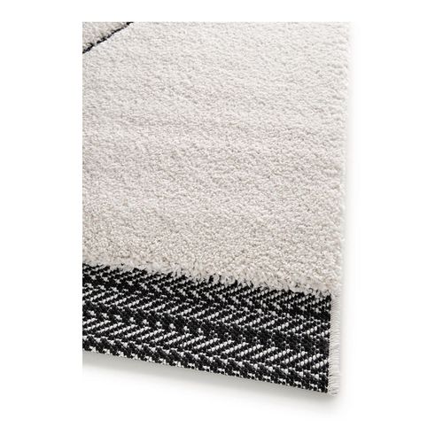 Tapis Noir Berbère Ethnique Rectangle Adid Noir 120x170