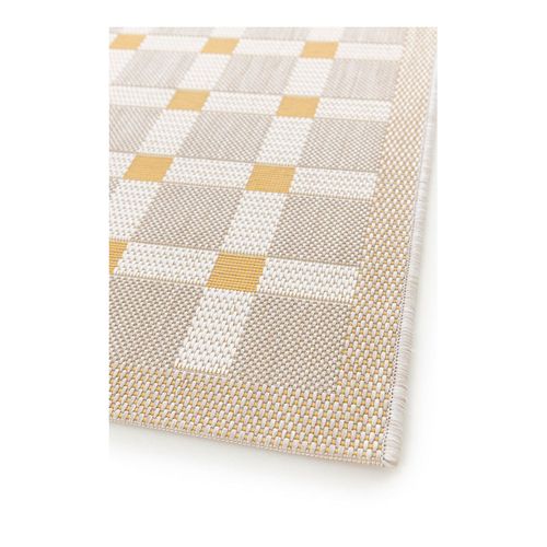Tapis Recyclé Plat Extérieur Et Intérieur Design Nahli Orange 160x230