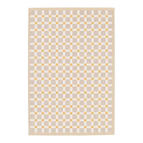 Tapis Recyclé Plat Extérieur Et Intérieur Design Nahli Orange 160x230