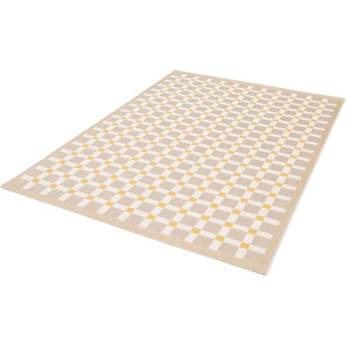 Tapis Recyclé Plat Extérieur Et Intérieur Design Nahli Orange 160x230