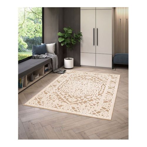Tapis Style Orient Plat Intérieur Et Extérieur Nafi Rose 200x290