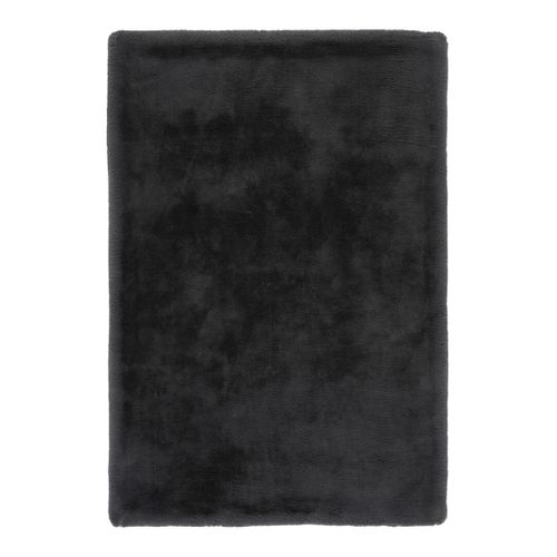 Tapis Effet Peau De Mouton Doux Uni Rocco Graphite 200x290