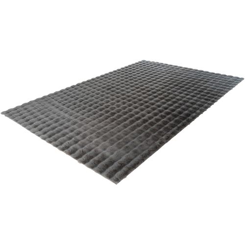 Tapis à Poils Longs Doux Effet 3d Design Beppo Graphite 120x170