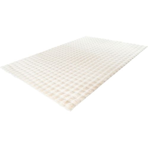 Tapis à Poils Longs Doux Effet 3d Design Beppo Ivoire 120x170
