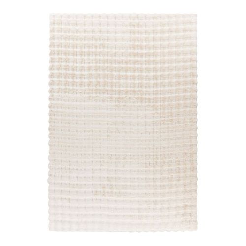 Tapis à Poils Longs Doux Effet 3d Design Beppo Ivoire 160x230
