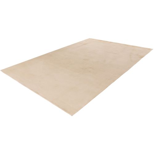 Tapis Lavable En Machine Doux Uni à Courtes Mèches Nova Beige 80x150