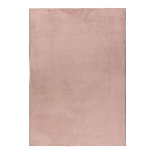 Tapis Lavable En Machine Doux Uni à Courtes Mèches Nova Rose 160x230