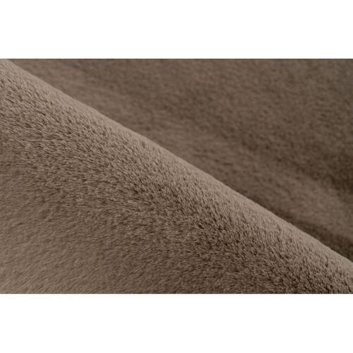 Tapis Lavable En Machine Doux Uni à Courtes Mèches Nova Taupe 120x170