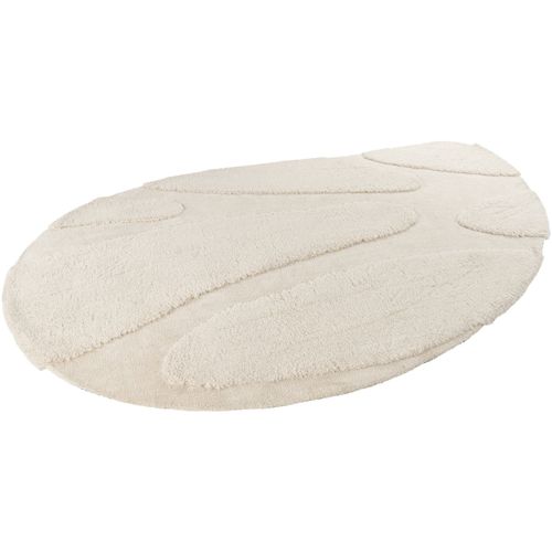 Tapis Polyester Recyclé Effet 3d Tufté Momo Ivoire 200x290