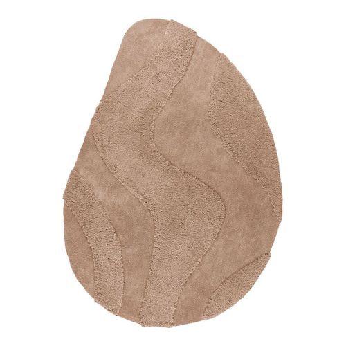 Tapis Recyclé Effet 3d Forme Originale Tufté Sana Beige 200x290