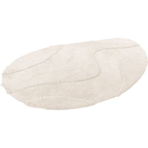 Tapis Recyclé Effet 3d Forme Originale Tufté Sana Ivoire 160x230