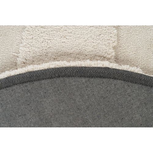 Tapis Recyclé Effet 3d Forme Originale Tufté Sana Ivoire 160x230