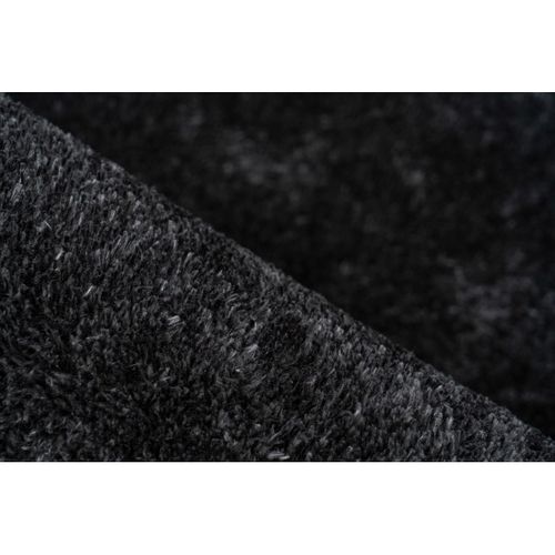 Tapis Doux Recyclé Uni Rectangle Karla Graphite 200x290