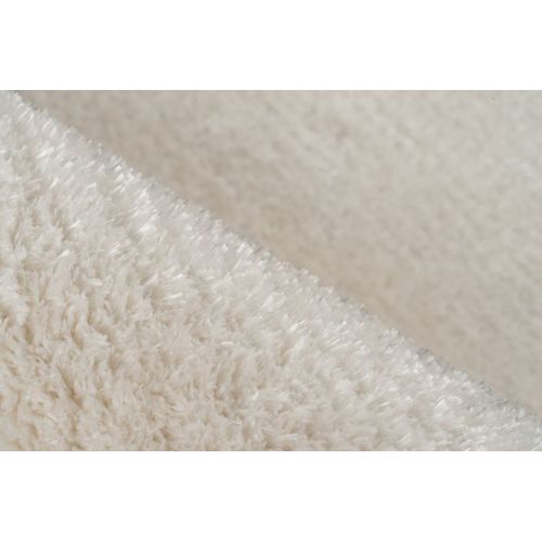 Tapis Doux Recyclé Uni Rectangle Karla Ivoire 160x230