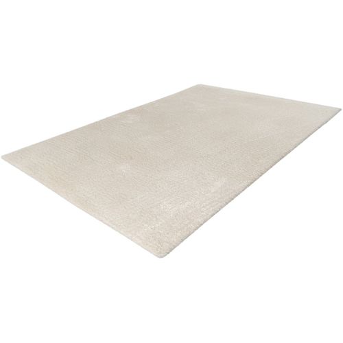 Tapis Doux Recyclé Uni Rectangle Karla Ivoire 160x230