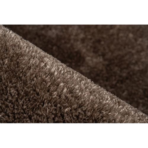 Tapis Doux Recyclé Uni Rectangle Karla Taupe 160x230