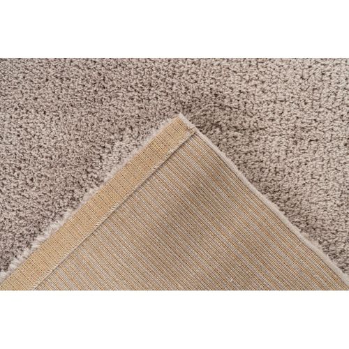 Tapis Shaggy Doux Rectangle Uni Windsor Beige 80x150