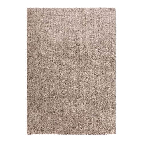 Tapis Shaggy Doux Rectangle Uni Windsor Beige 160x230