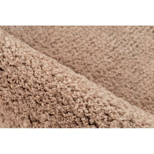 Tapis Shaggy Doux Rectangle Uni Windsor Champagne 160x230