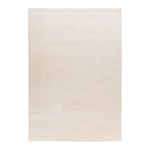Tapis Shaggy Doux Rectangle Uni Windsor Ivoire 80x150