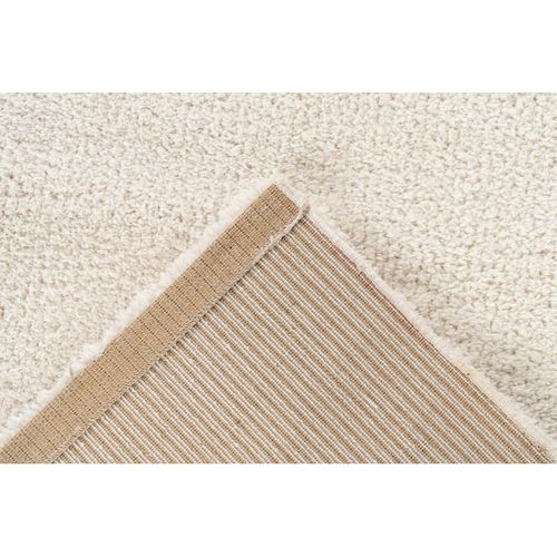 Tapis Shaggy Doux Rectangle Uni Windsor Ivoire 80x150