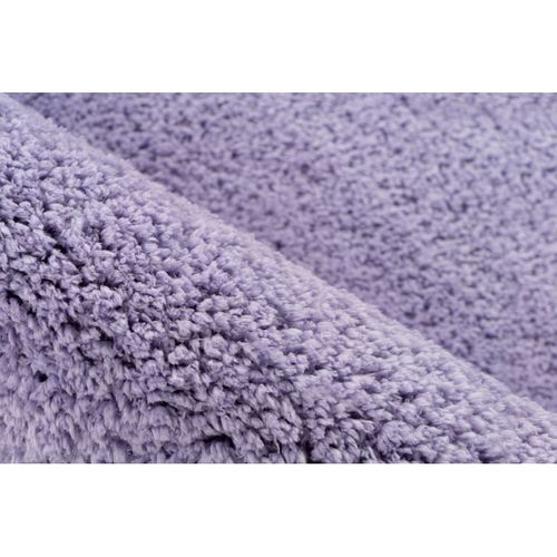 Tapis Shaggy Doux Rectangle Uni Windsor Lavande 80x150