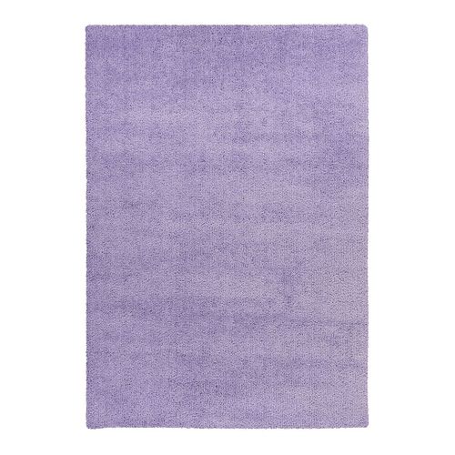 Tapis Shaggy Doux Rectangle Uni Windsor Lavande 80x150