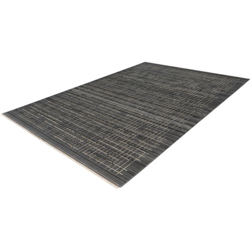 Tapis Rayé Design Avec Franges Imke Gris 80x150